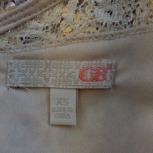 Gianni Bini gold sequin lace cocktail dress. XS - Picture 3 of 4